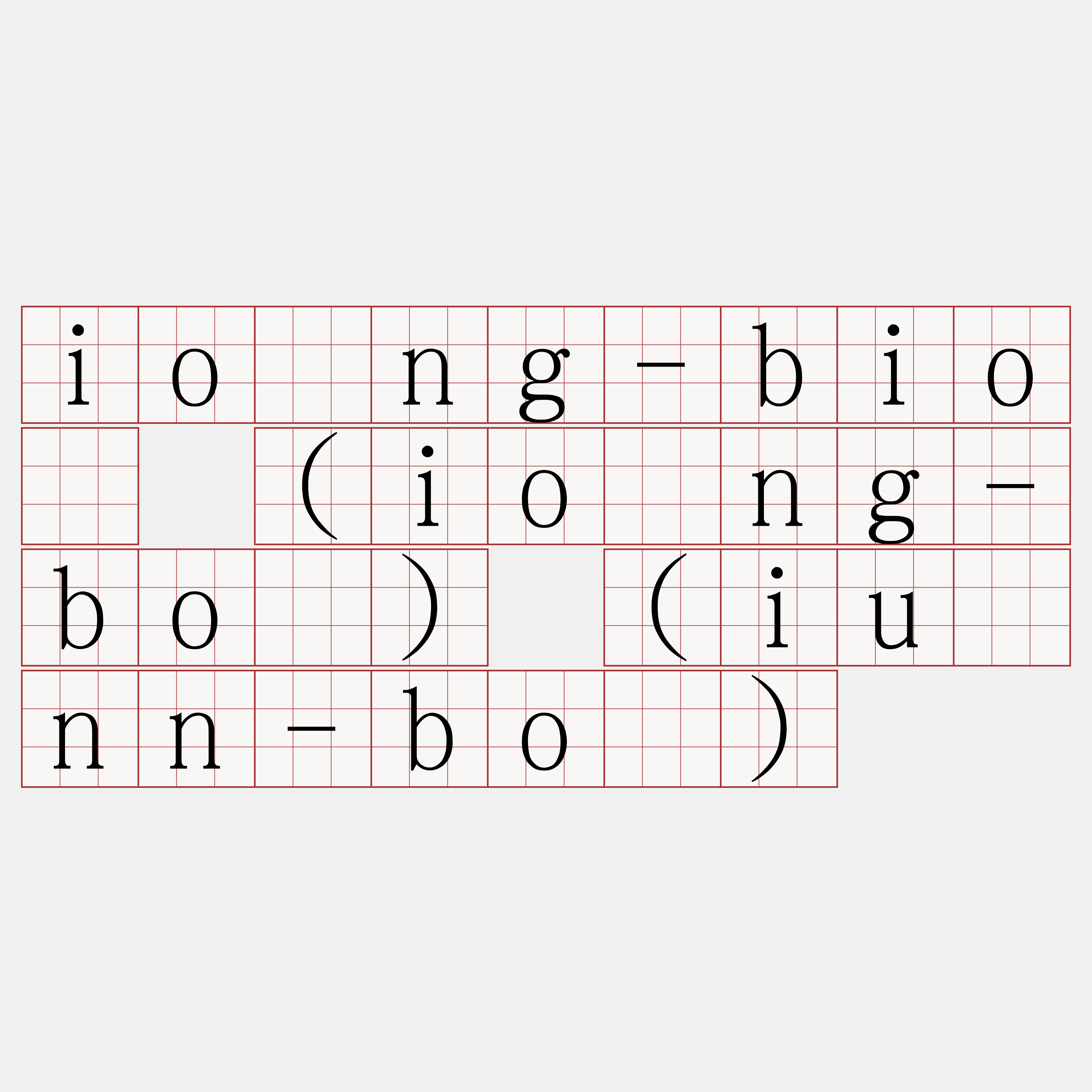 ióng-bió (ióng-bó) (iúnn-bó)